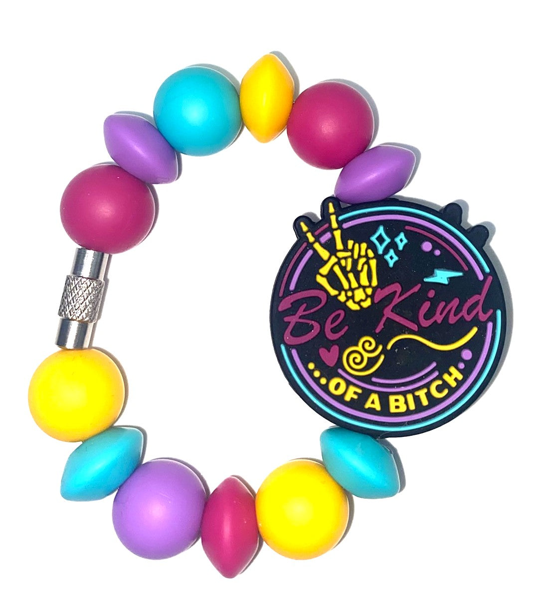 Be Kind Of A Bitch Round Stanley Tumbler Cup Handle Charm