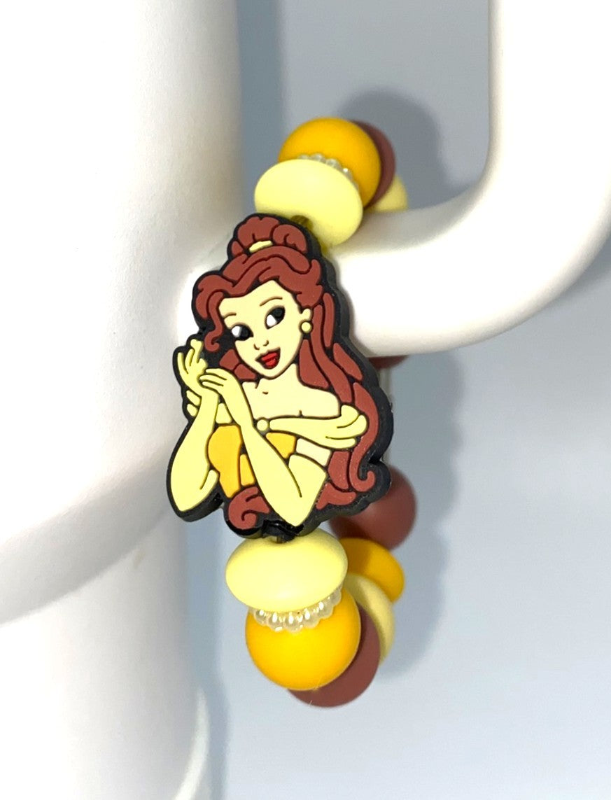 Beautiful Princess Upper Body Stanley Tumbler Cup Handle Charm