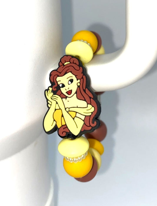 Beautiful Princess Upper Body Stanley Tumbler Cup Handle Charm