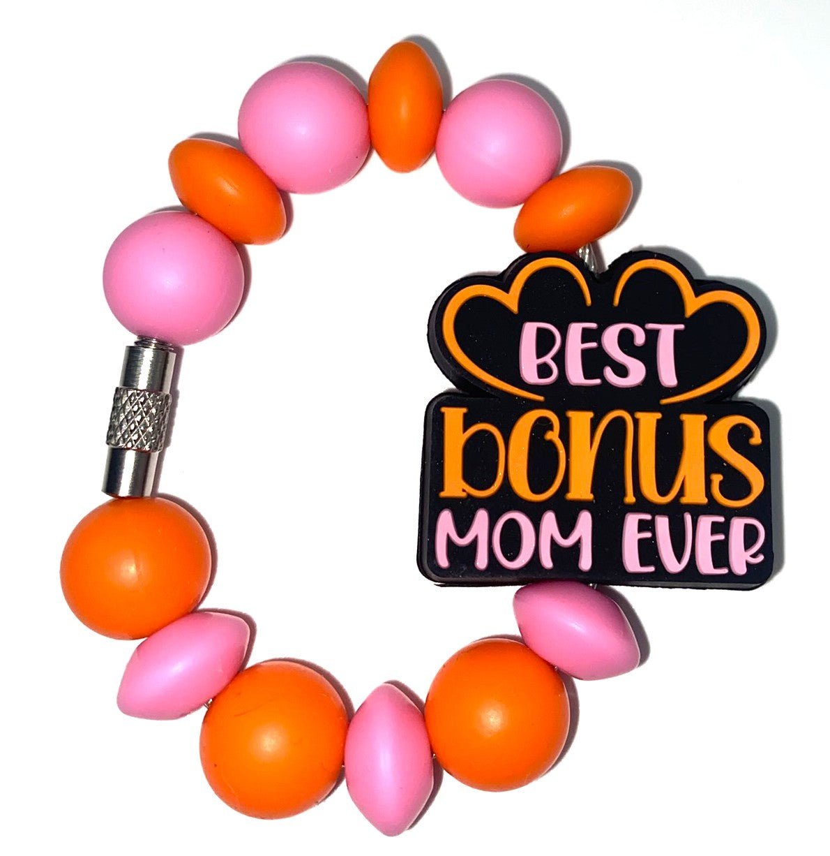 Best Bonus Mom Ever Stanley Tumbler Cup Handle Charm
