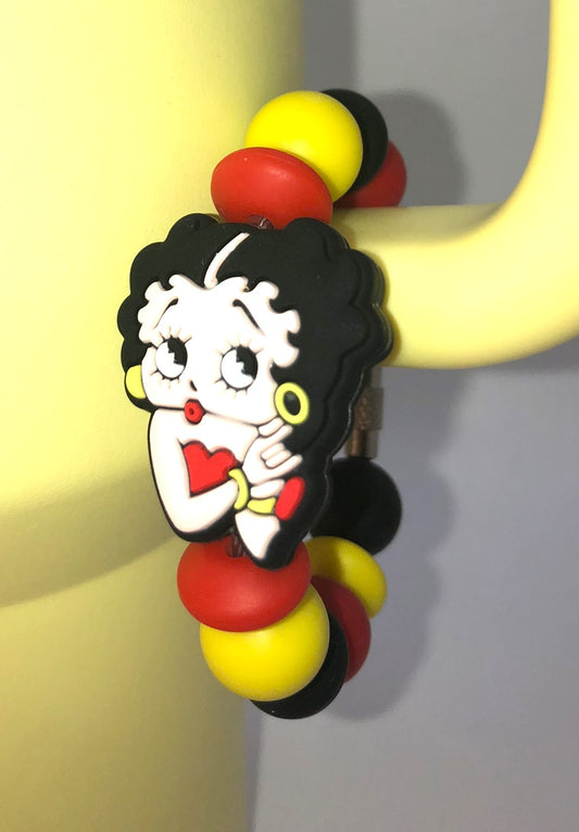 Pin Up Girl Cartoon Stanley Tumbler Cup Handle Charm