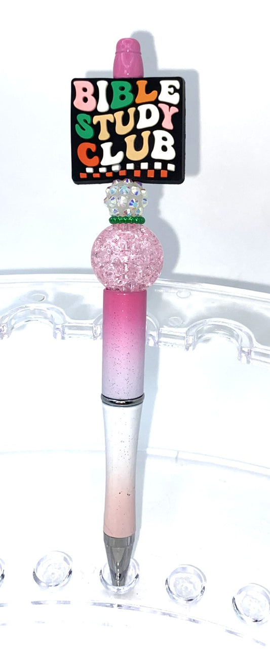 Bible Study Club Beaded Pen