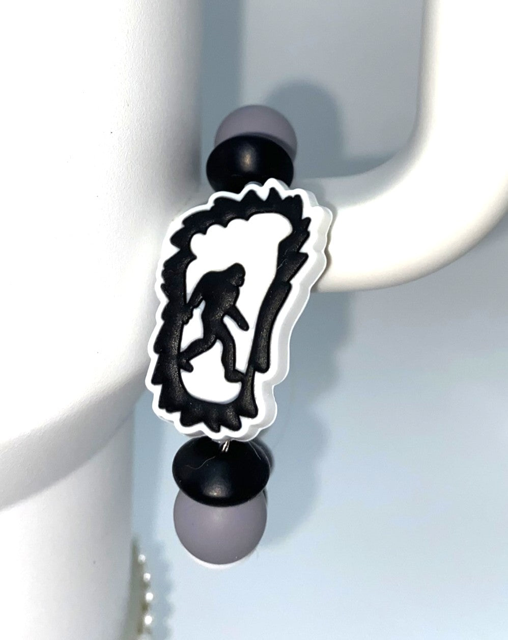 Bigfoot Foot Print Sasquatch Stanley Tumbler Cup Handle Charm