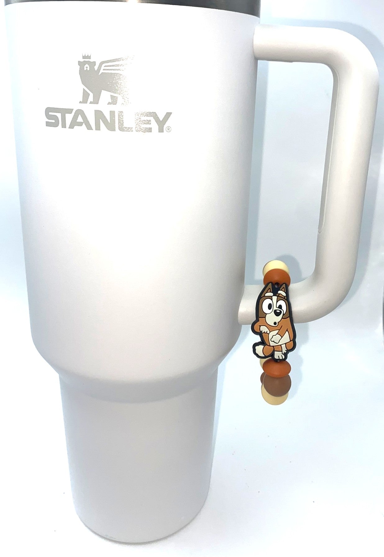 Blue Heeler Cartoon Sister Stanley Tumbler Cup Handle Charm