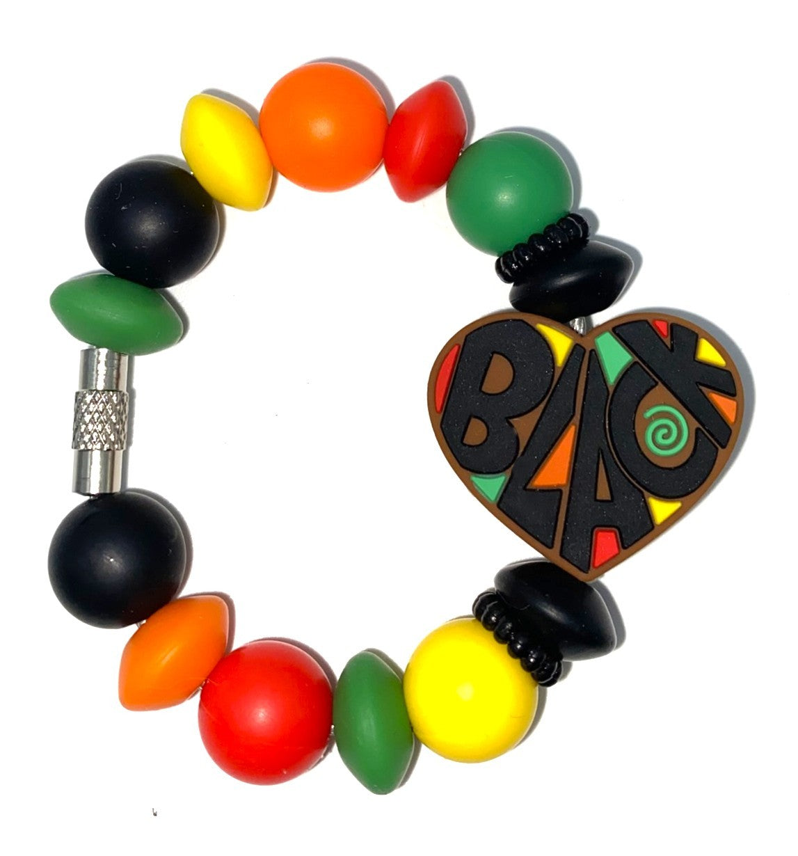 Black Pride African Heart Stanley Tumbler Cup Handle Charm