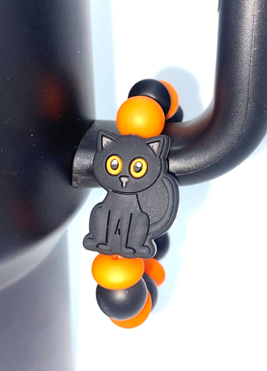 Black Cat Stanley Tumbler Cup Handle Charm