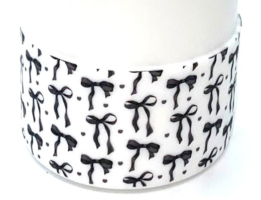 Black Coquette Bows Stanley Tumbler Boot Sleeve #124