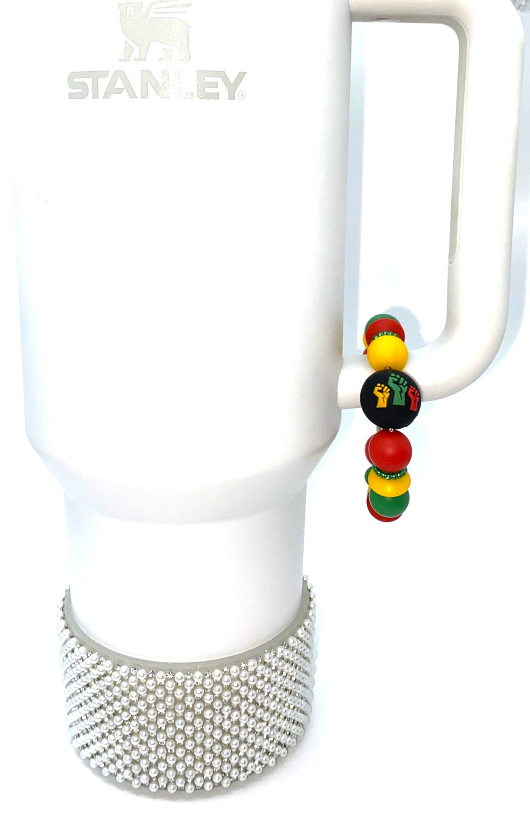 Black History Round Double-Sided Stanley Tumbler Cup Handle Charm