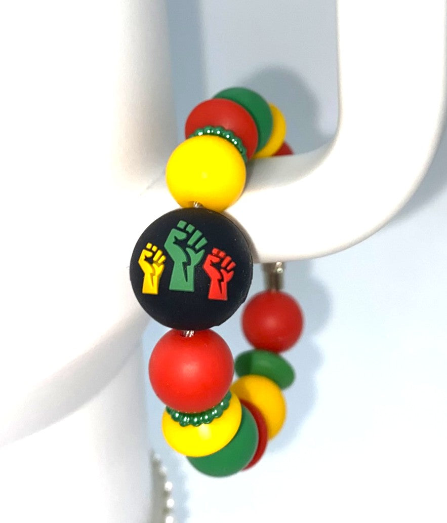 Black History Round Double-Sided Stanley Tumbler Cup Handle Charm