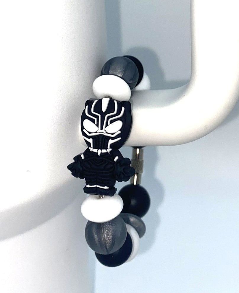 Panther Super Hero Stanley Tumbler Cup Handle Charm