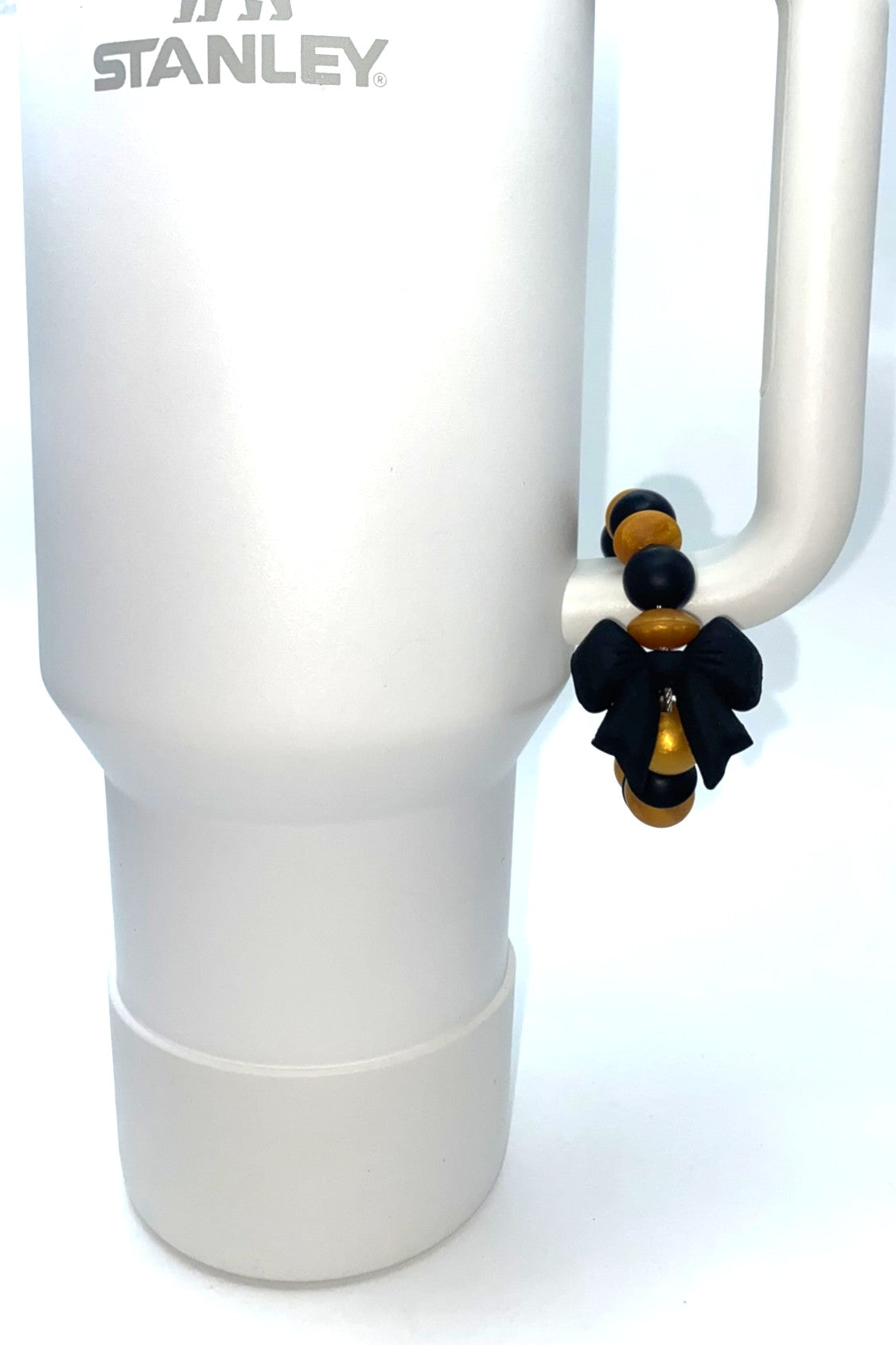 Black Coquette Bow Stanley Tumbler Cup Handle Charm