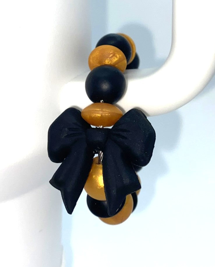 Black Coquette Bow Stanley Tumbler Cup Handle Charm