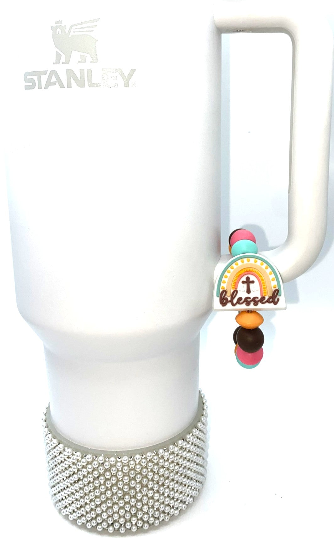 Blessed Boho Rainbow Stanley Tumbler Cup Handle Charm