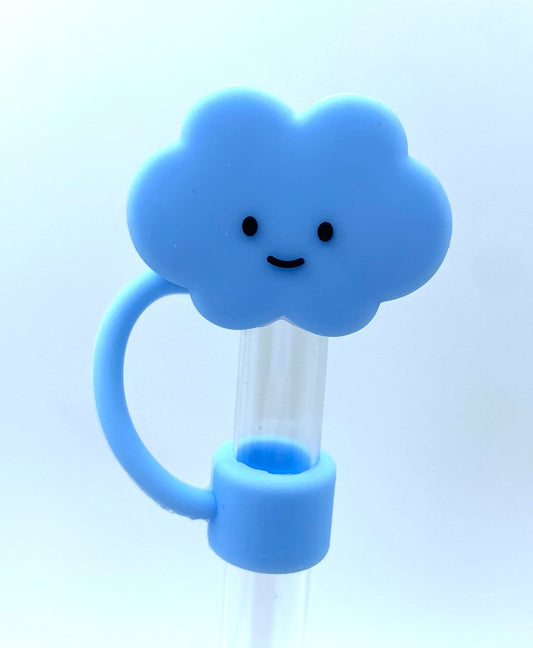 Cloud Blue 3D Straw Topper