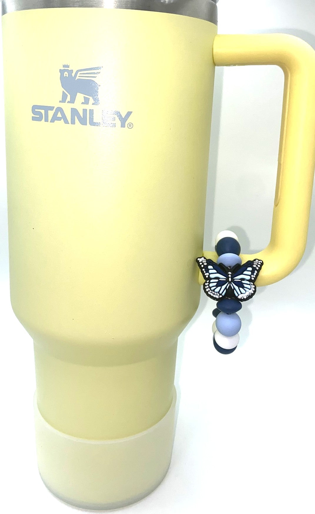 Blue Monarch Butterfly Stanley Tumbler Cup Handle Charm