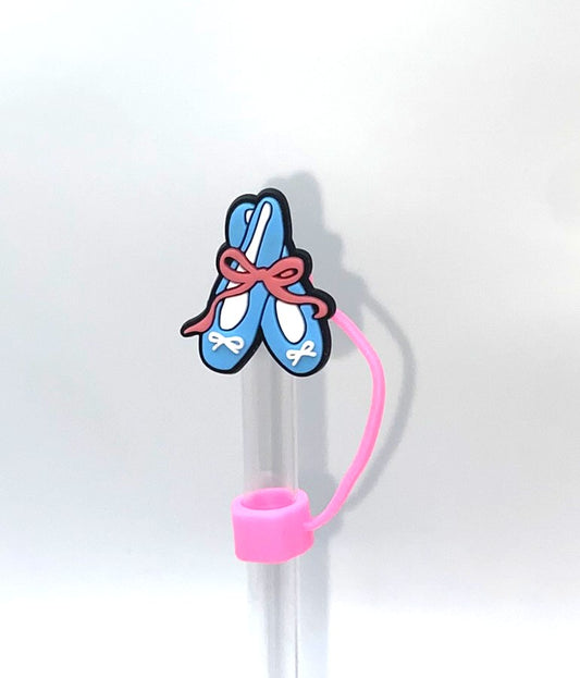 Blue Ballet Slippers Straw Topper