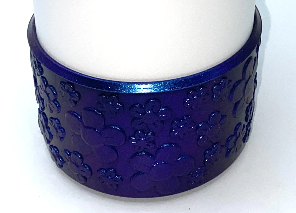 Blue Floral Chameleon Stanley Tumbler Boot Sleeve
