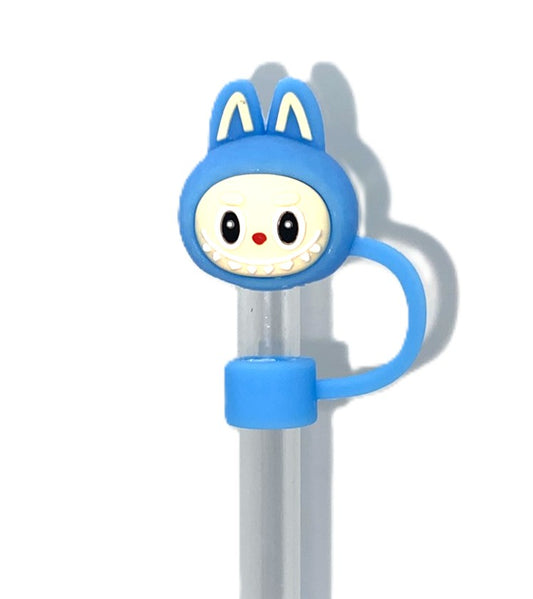 Blue Elvish Furry Forest Monsters Bubu Straw Topper