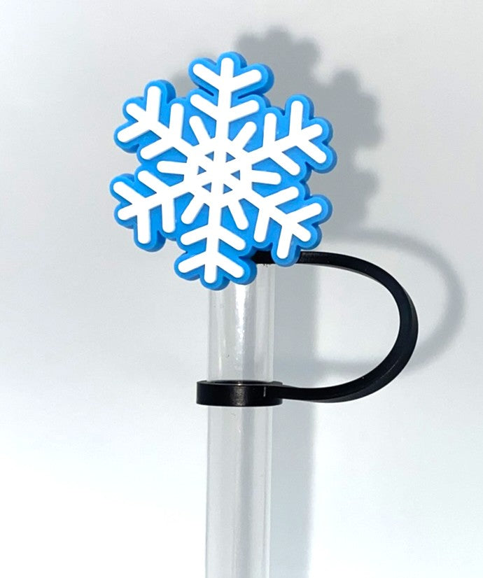 Blue Snowflake #2 Winter Straw Topper