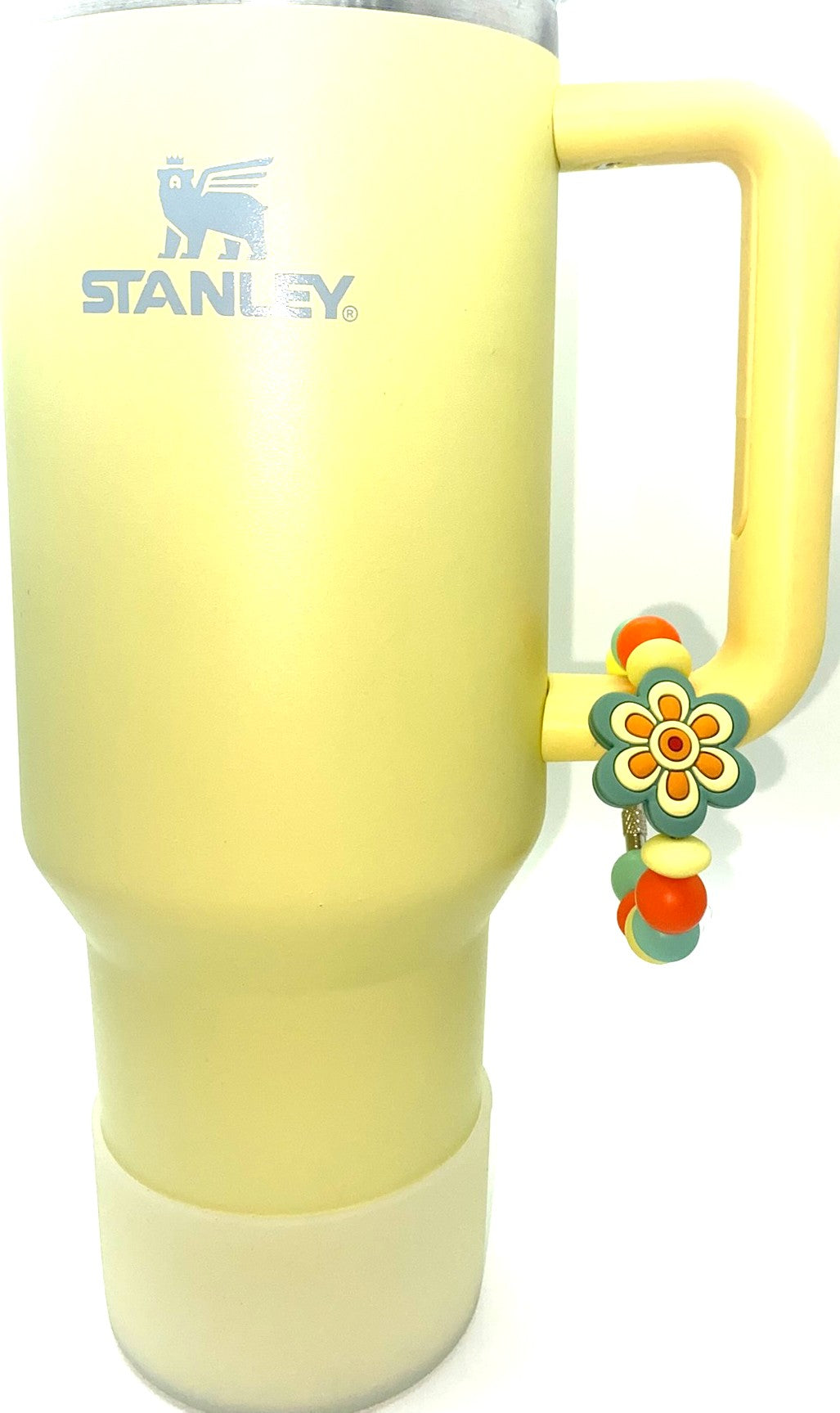Boho Flower Blue-Mint Green Stanley Tumbler Cup Handle Charm