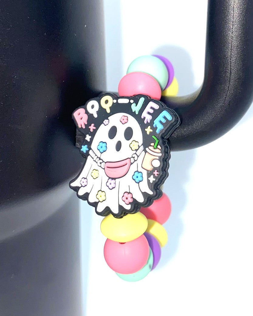 Boo-Jee Ghost Halloween Stanley Tumbler Cup Handle Charm