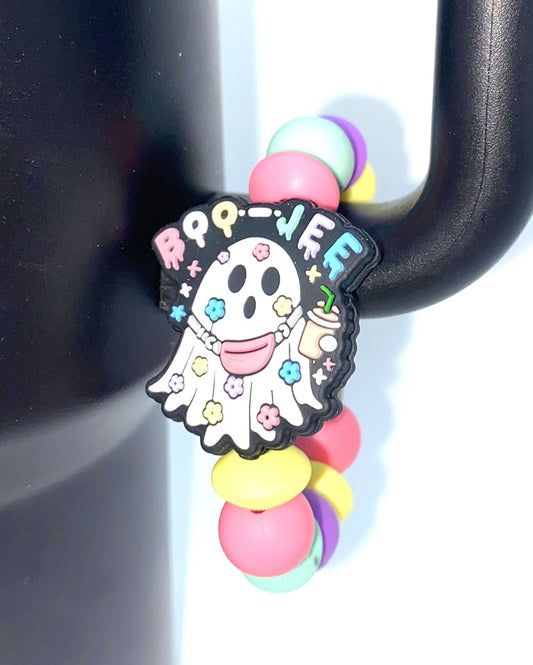 Boo-Jee Ghost Halloween Stanley Tumbler Cup Handle Charm