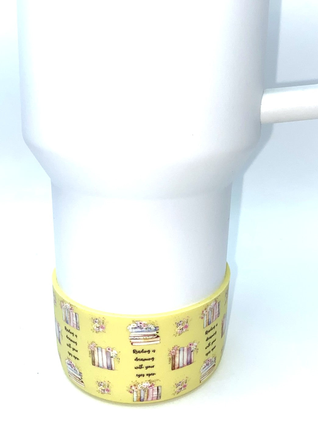 Book Lover Reading Is Dreaming With Your Eyes Open Stanley Tumbler Boot Sleeve #143