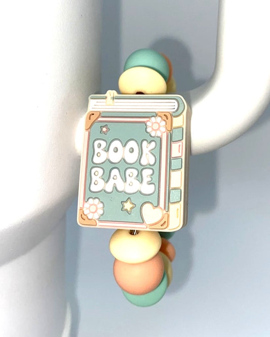 Book Babe Mint Green Stanley Tumbler Cup Handle Charm