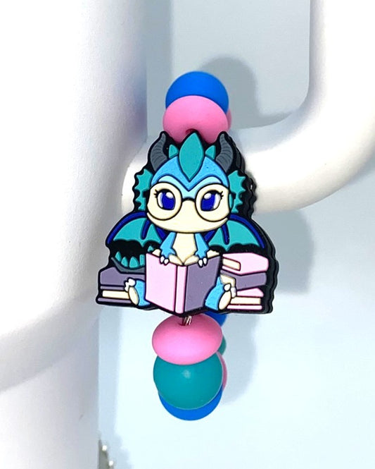 Bartholomew The Book Dragon Stanley Tumbler Cup Handle Charm