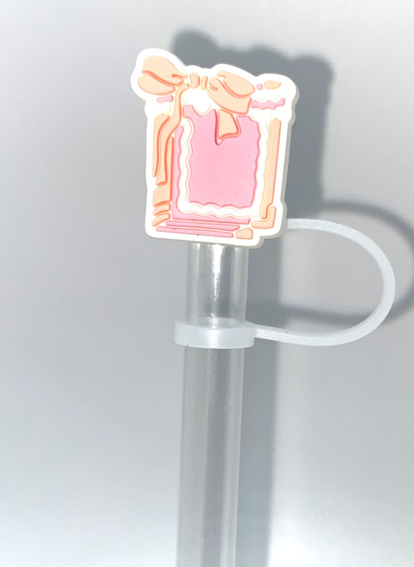 Book Lover Coquette Bow Book Straw Topper