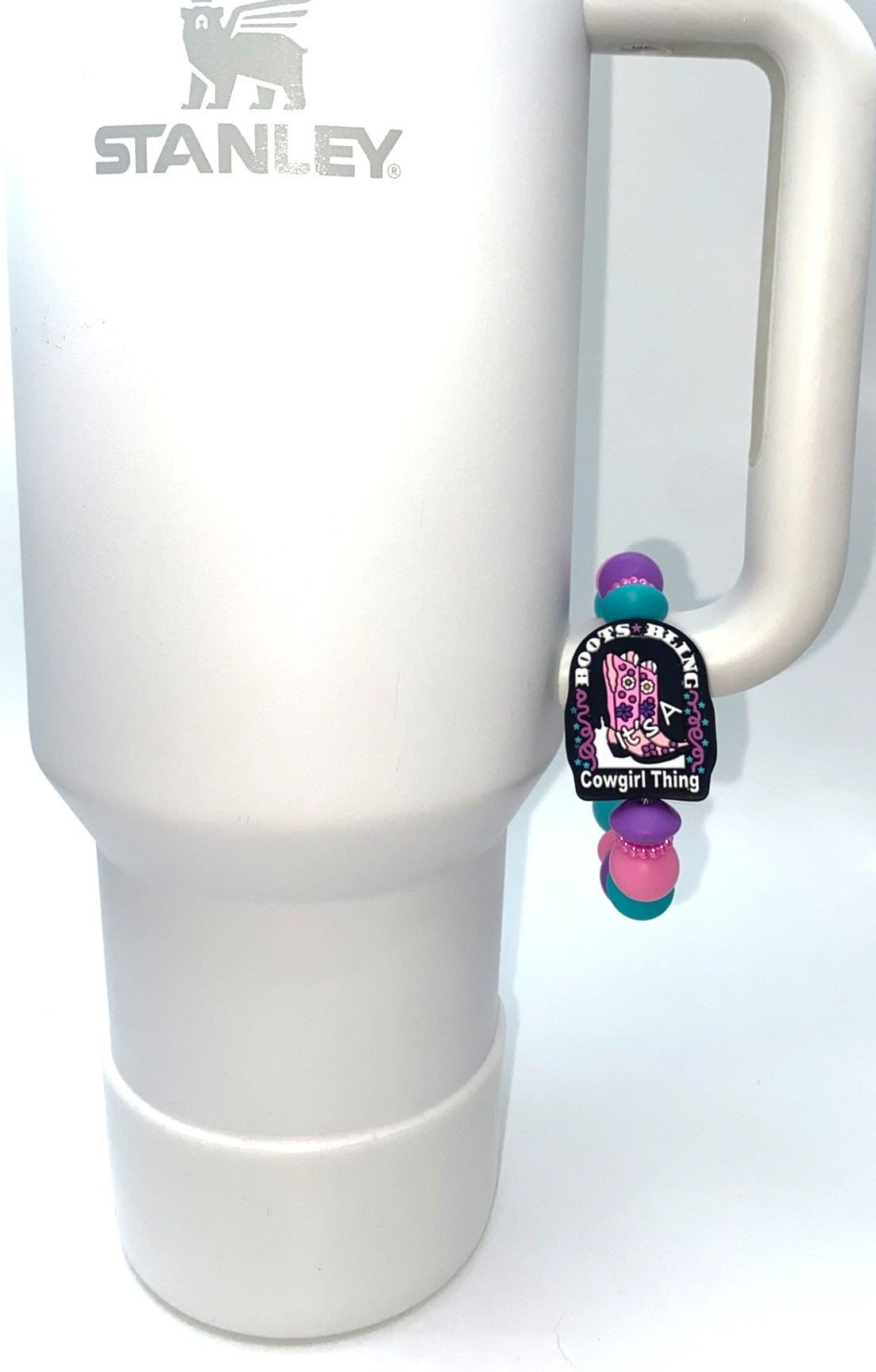 Boots & Bling It's A Cowgirl Thing Stanley Tumbler Cup Handle Charm