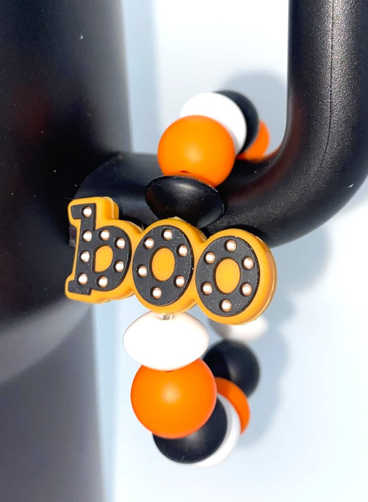 BOO Polka Dot Halloween Stanley Tumbler Cup Handle Charm