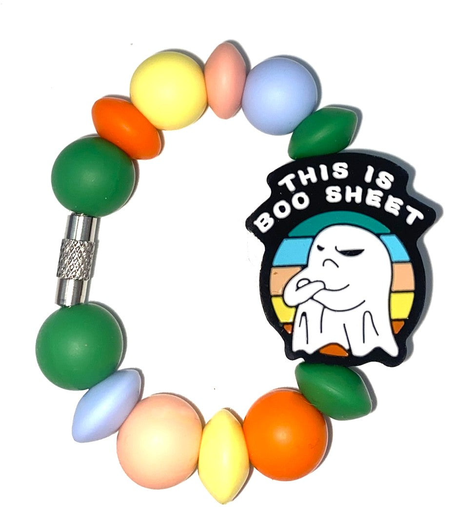 This Is Boo Sheet Ghost funny Halloween Stanley Tumbler Cup Handle Charm