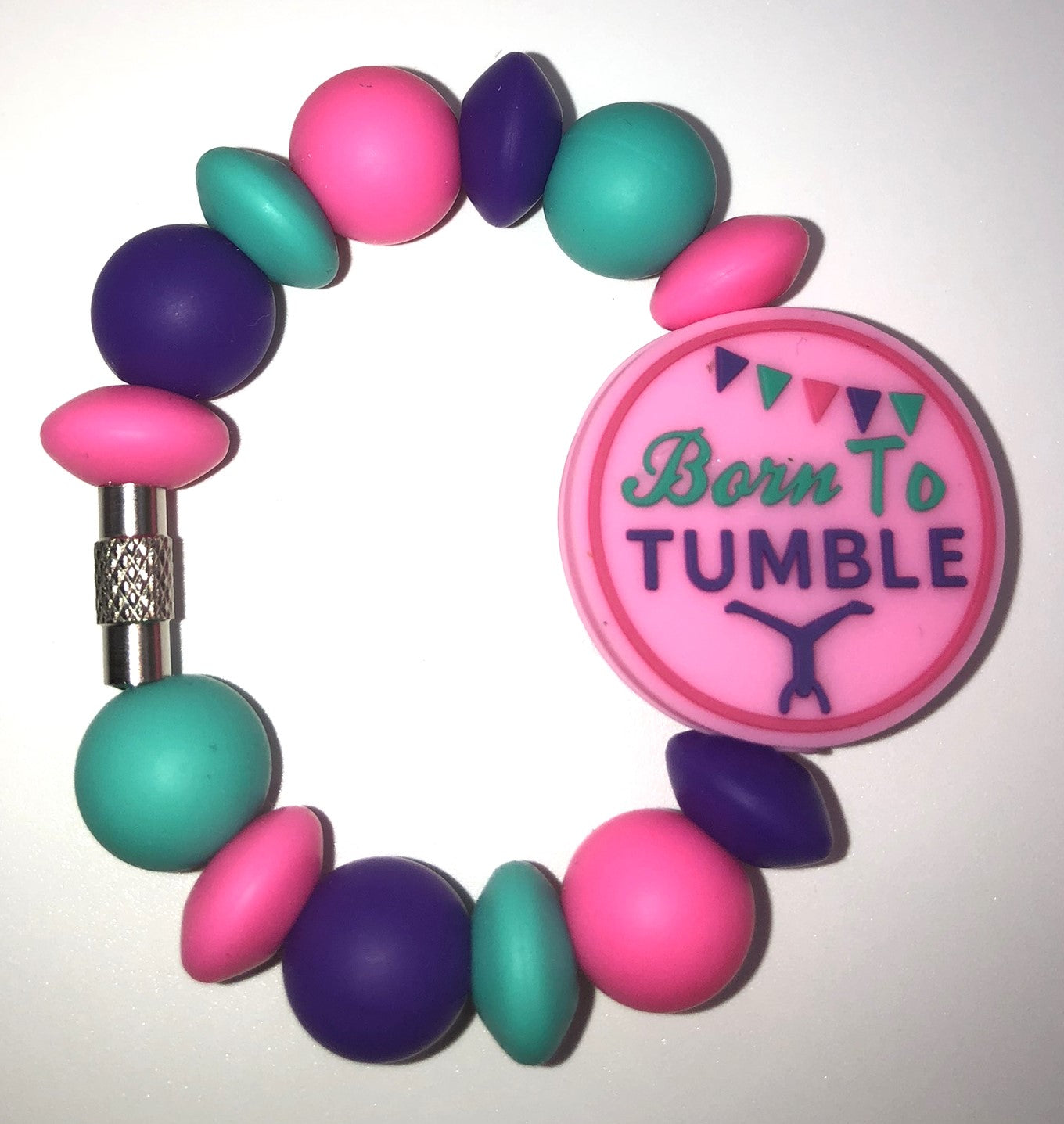 Born To Tumble Gymnastics Stanley Tumbler Cup Handle Charm