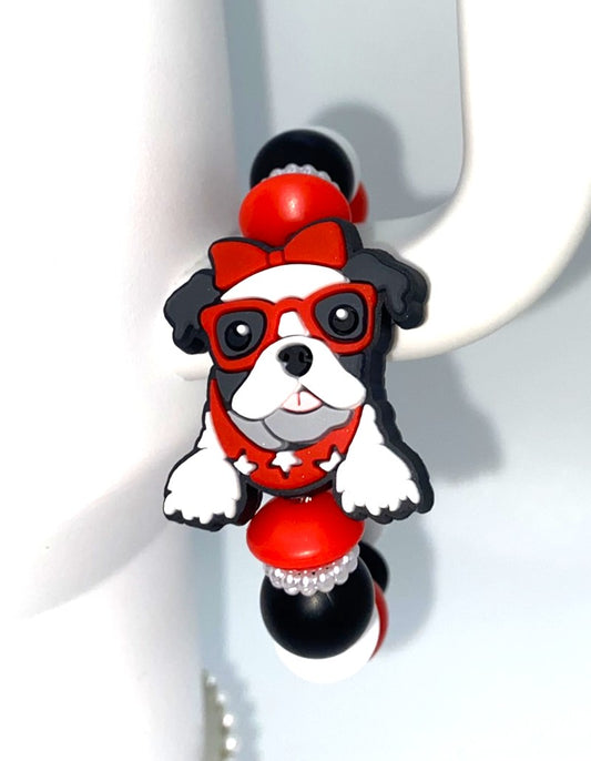 Bougie Bulldog Stanley Tumbler Cup Handle Charm
