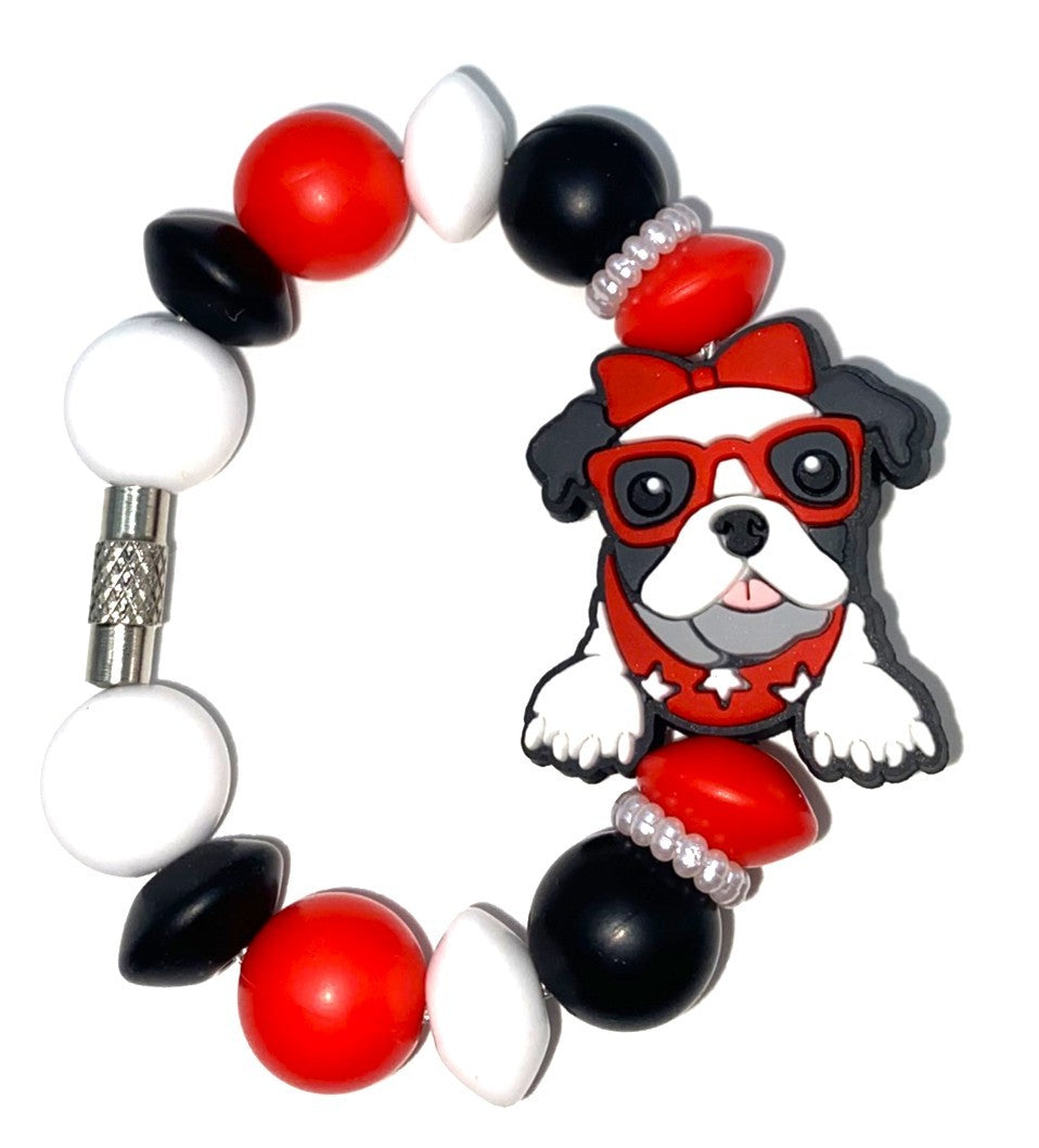 Bougie Bulldog Stanley Tumbler Cup Handle Charm