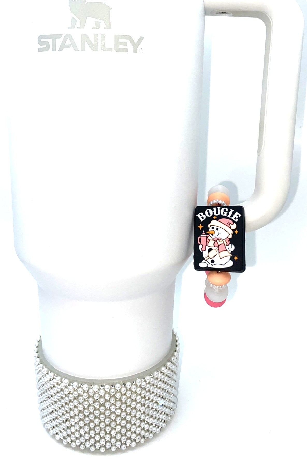 Bougie Snowman Winter Stanley Tumbler Cup Handle Charm