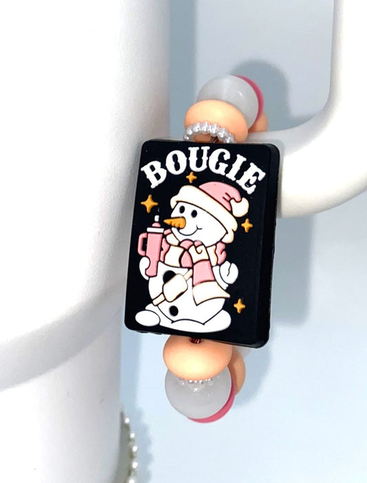 Bougie Snowman Winter Stanley Tumbler Cup Handle Charm