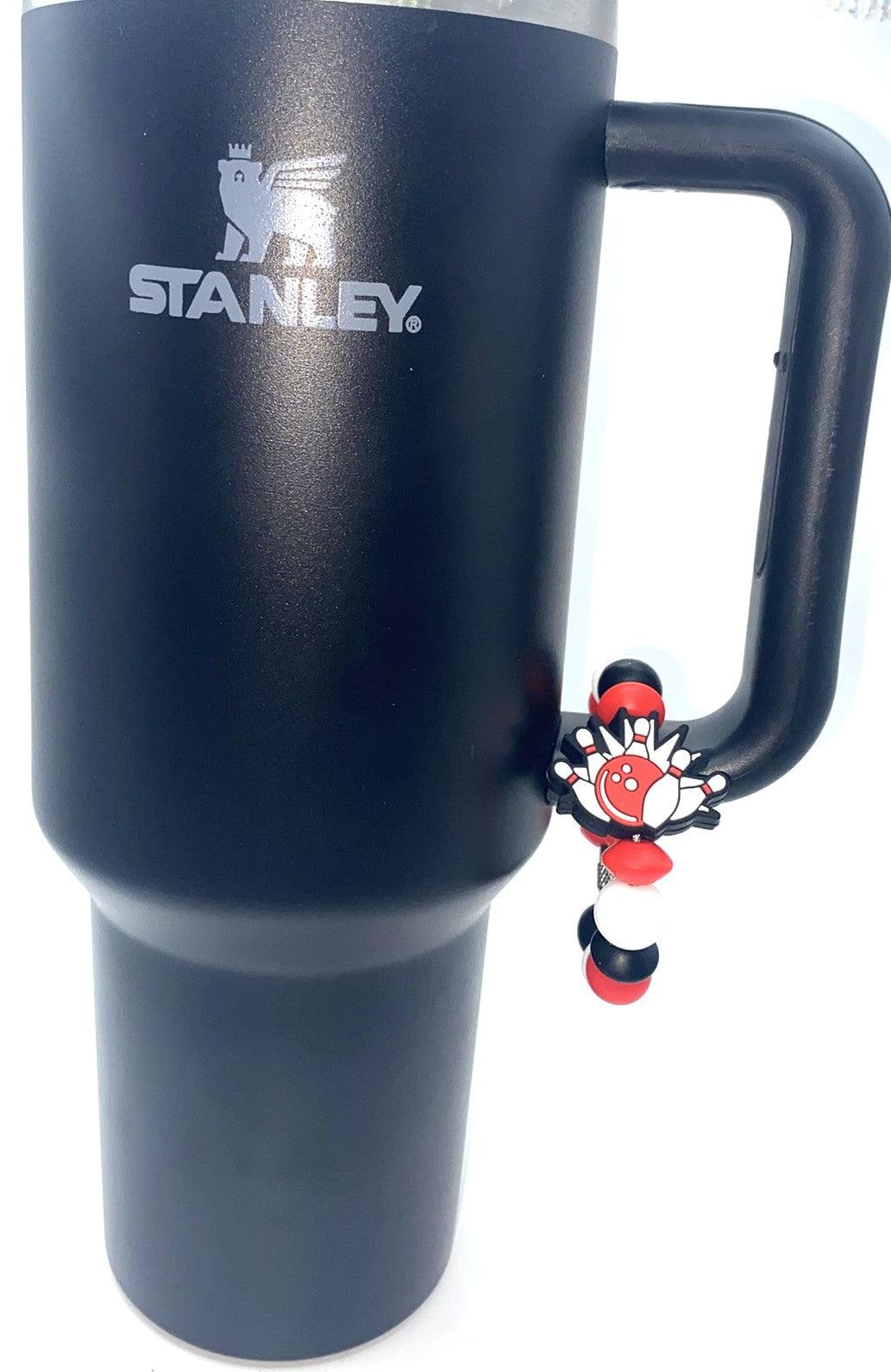 Bowling Ball & Pins Stanley Tumbler Cup Handle Charm