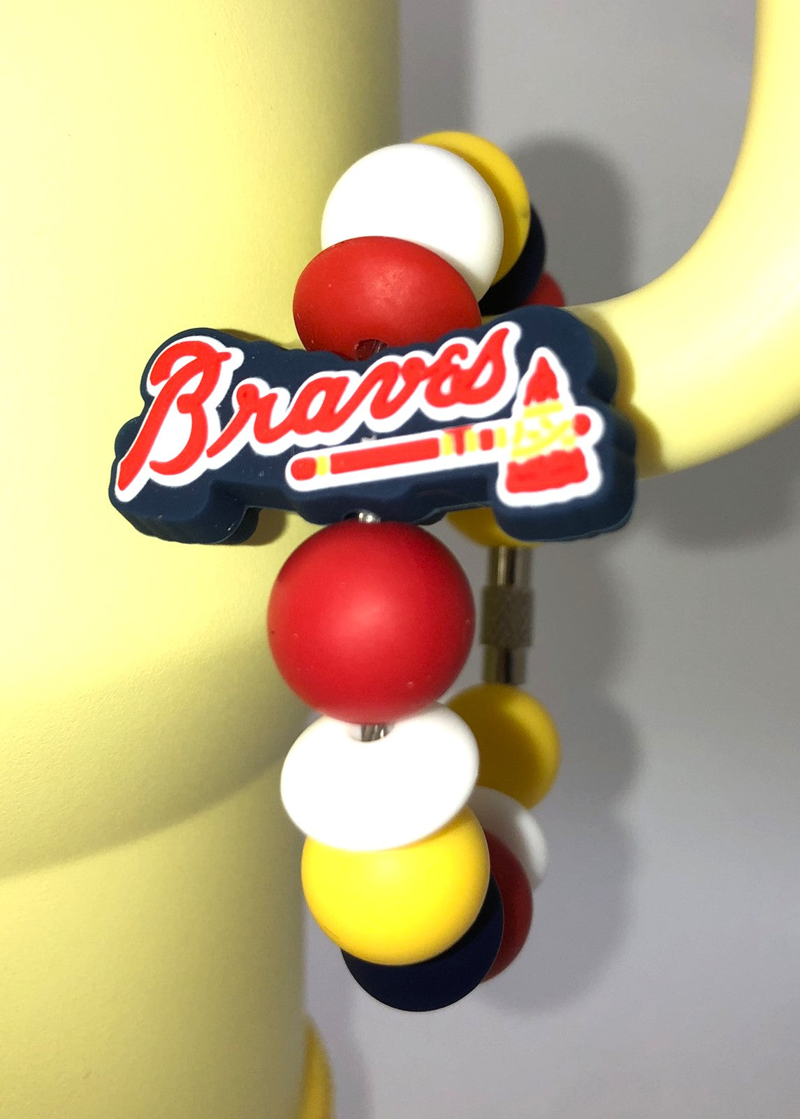 Braves Baseball Tomahawk Stanley Tumbler Cup Handle Charm