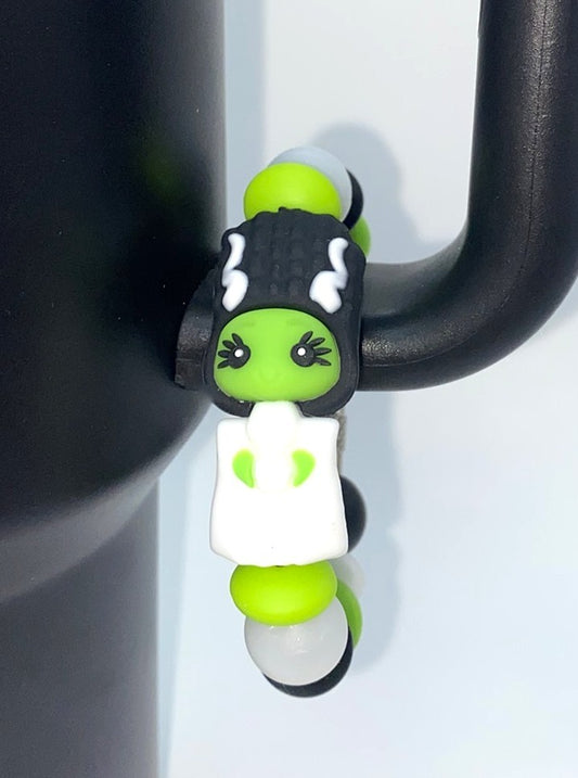 Bride Of Frankenstein 3D Halloween Stanley Tumbler Cup Handle Charm