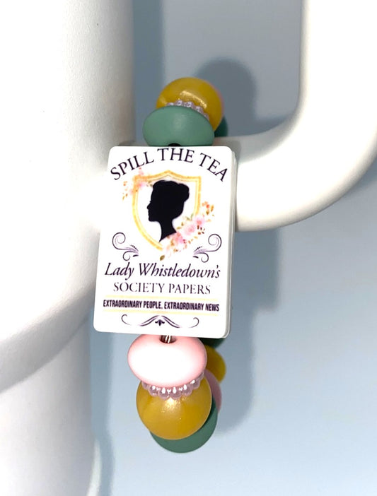 Bridgerton Spill The Tea Stanley Tumbler Cup Handle Charm