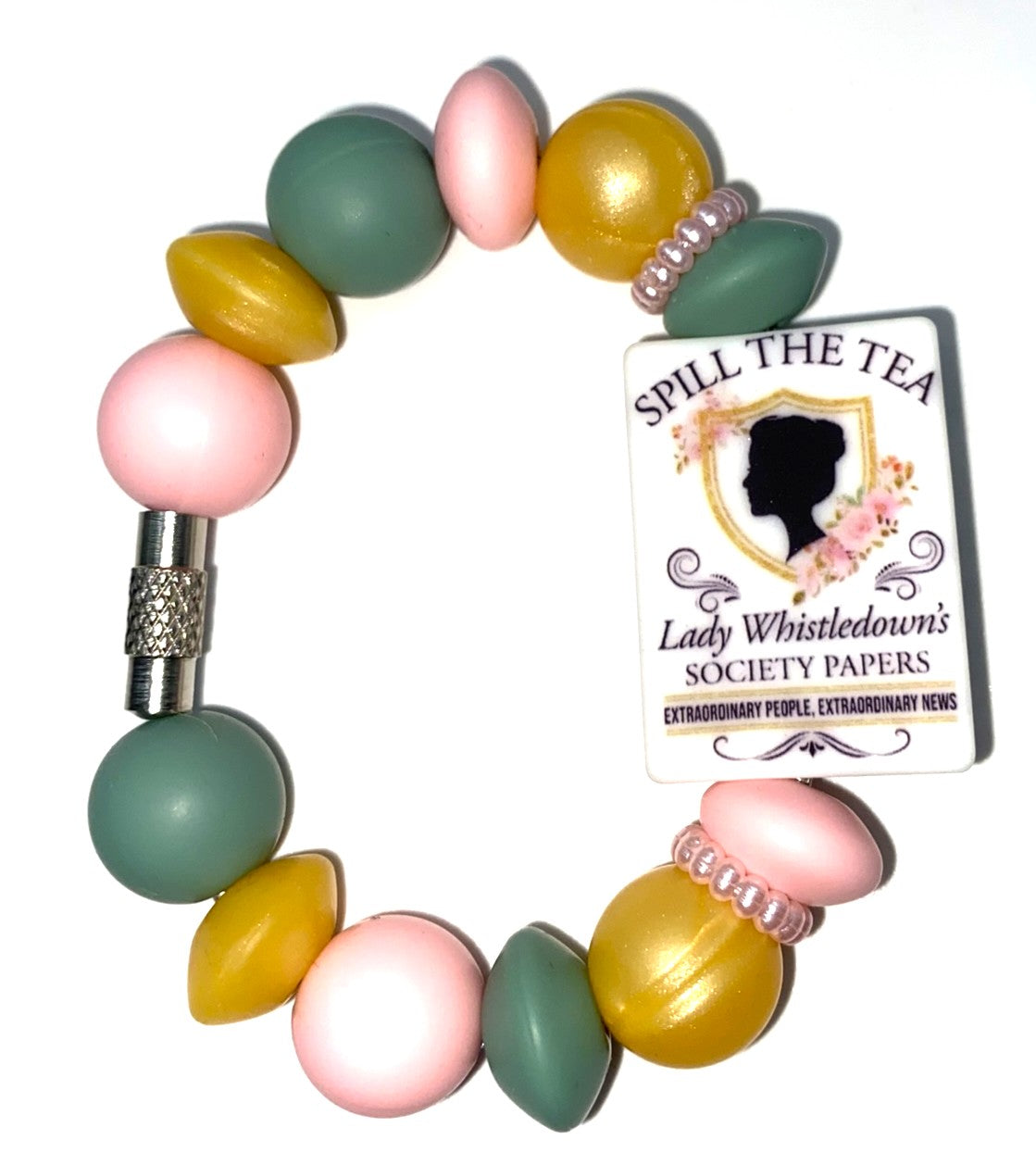 Bridgerton Spill The Tea Stanley Tumbler Cup Handle Charm