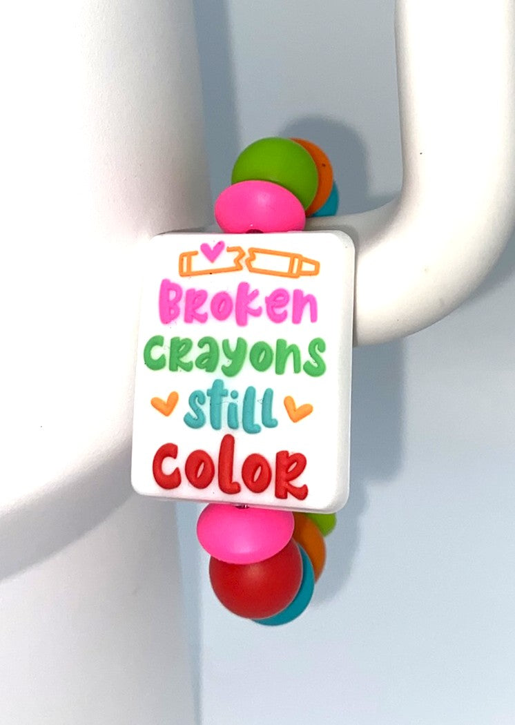Broken Crayons Still Color Stanley Tumbler Cup Handle Charm