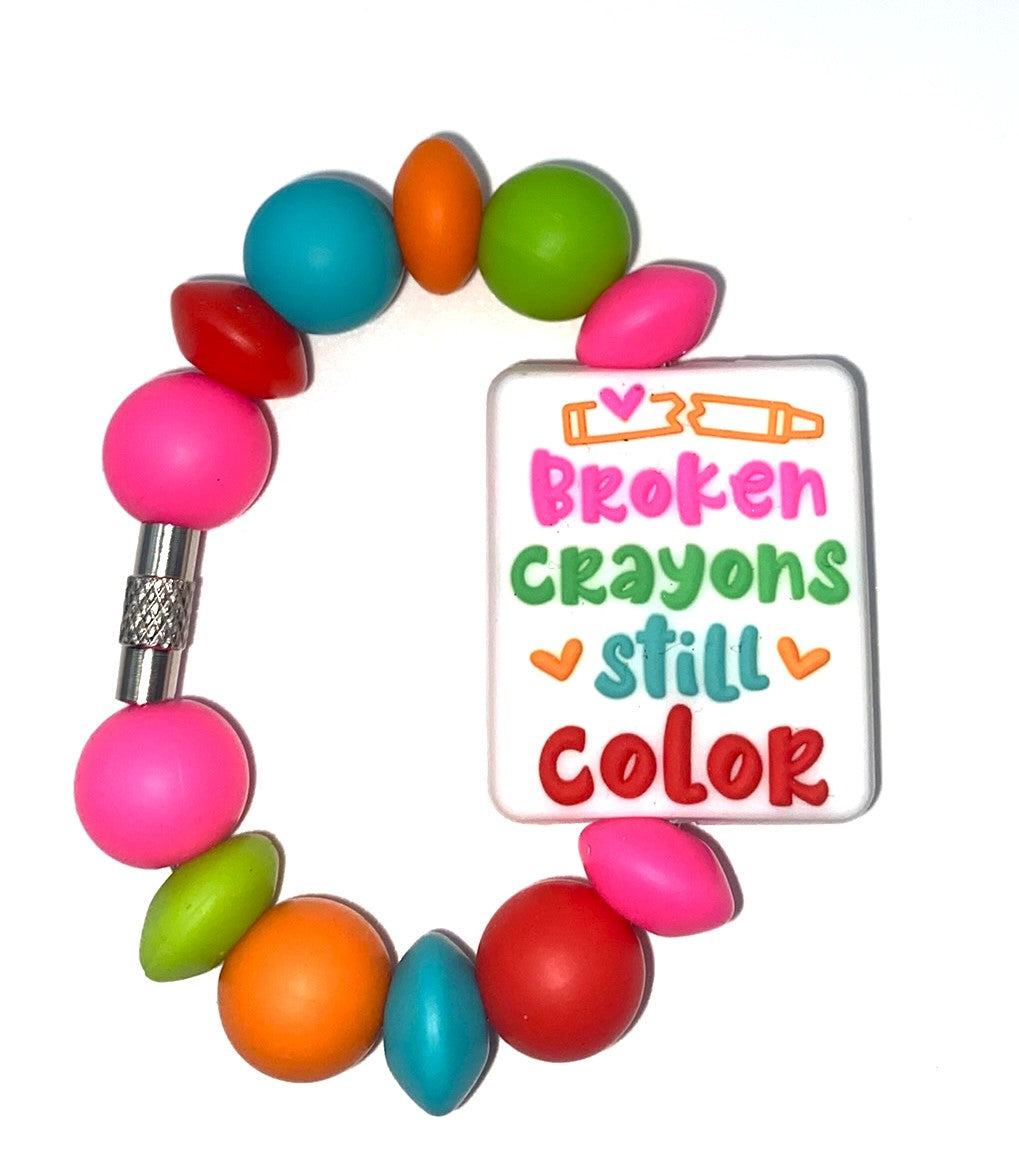 Broken Crayons Still Color Stanley Tumbler Cup Handle Charm