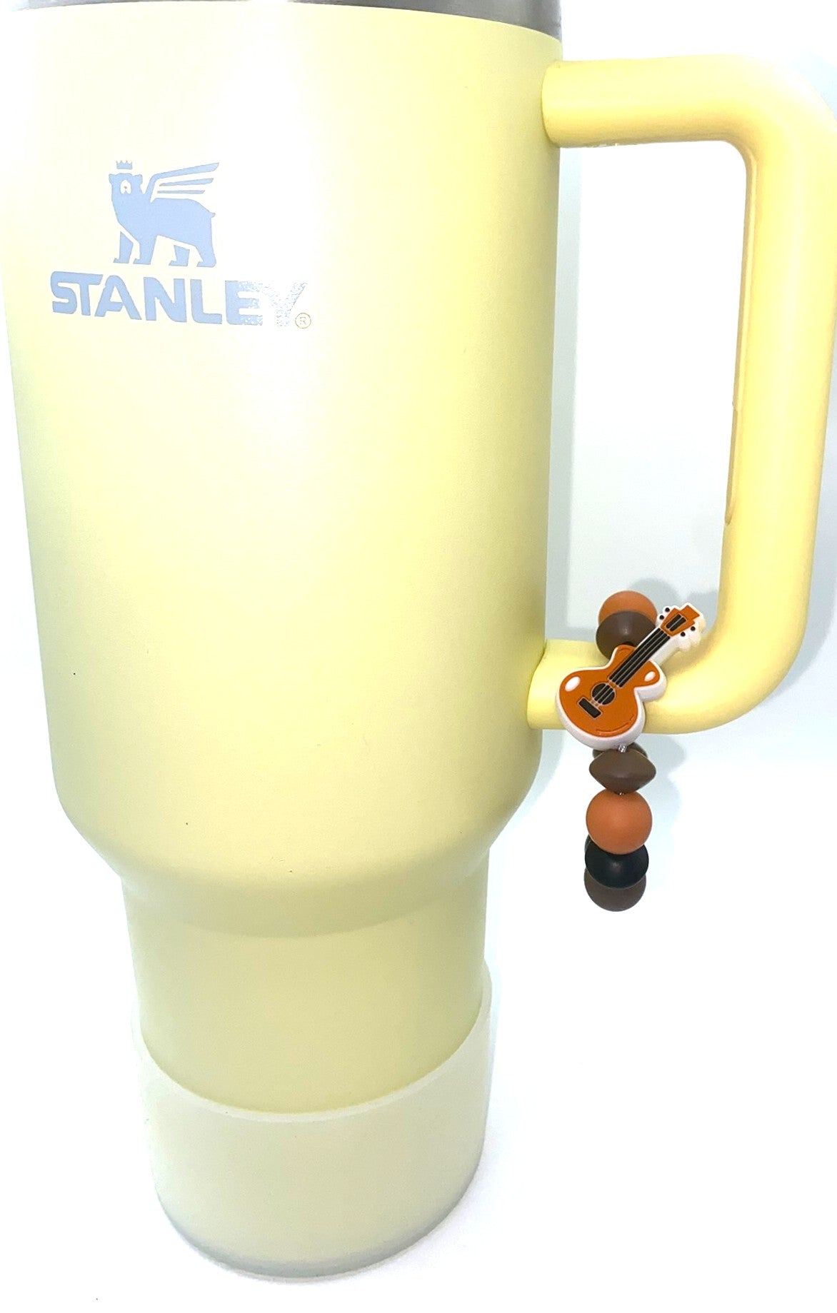 Brown Guitar Stanley Tumbler Cup Handle Charm