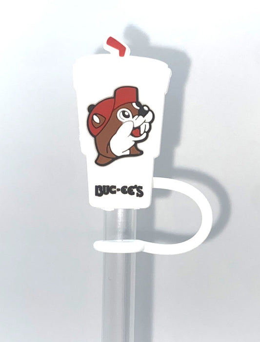 Beaver Gas Station To Go Cup Straw Topper