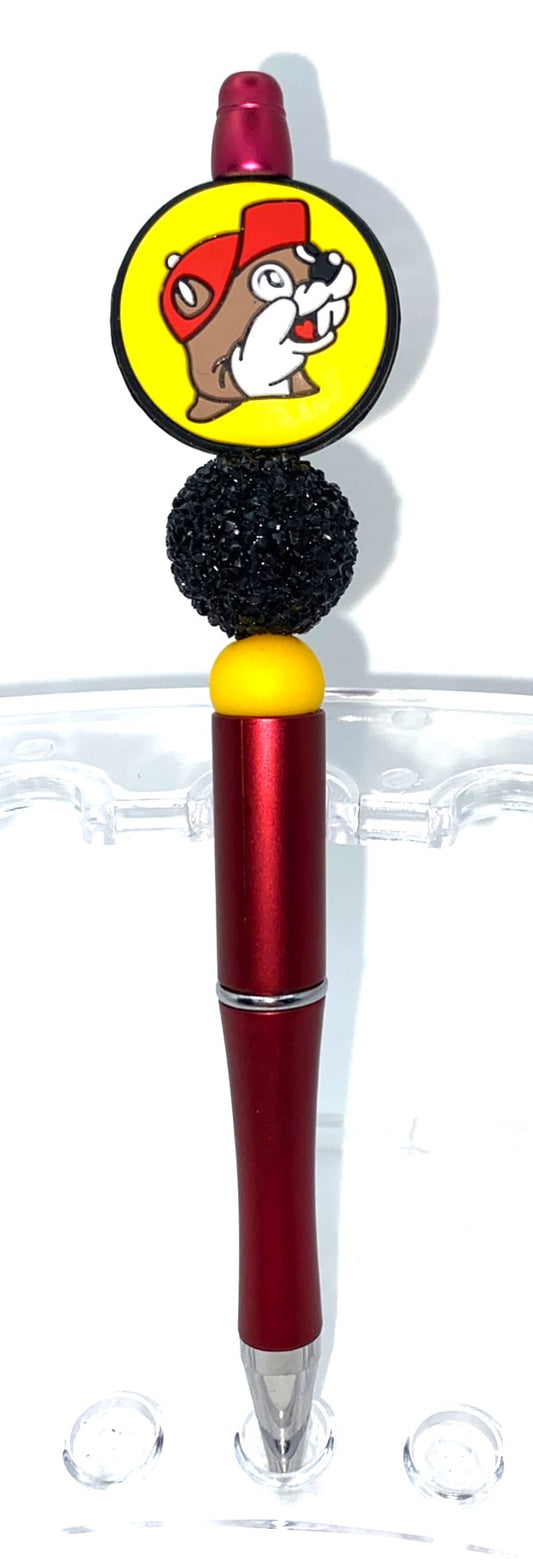 Gas Station Beaver Beaded Pen