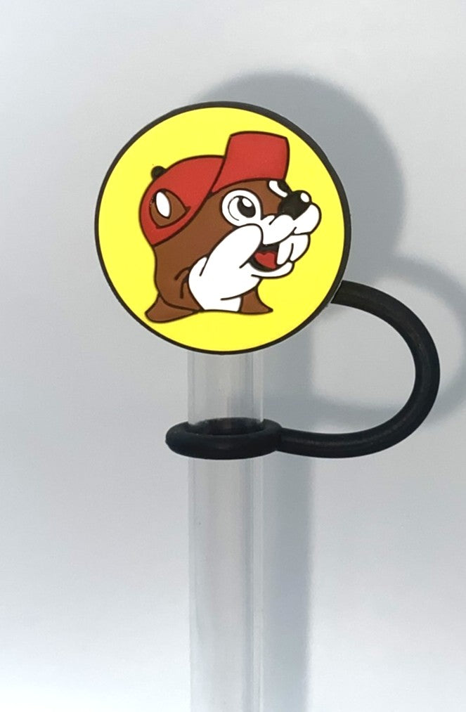 Beaver Gas Station Straw Topper