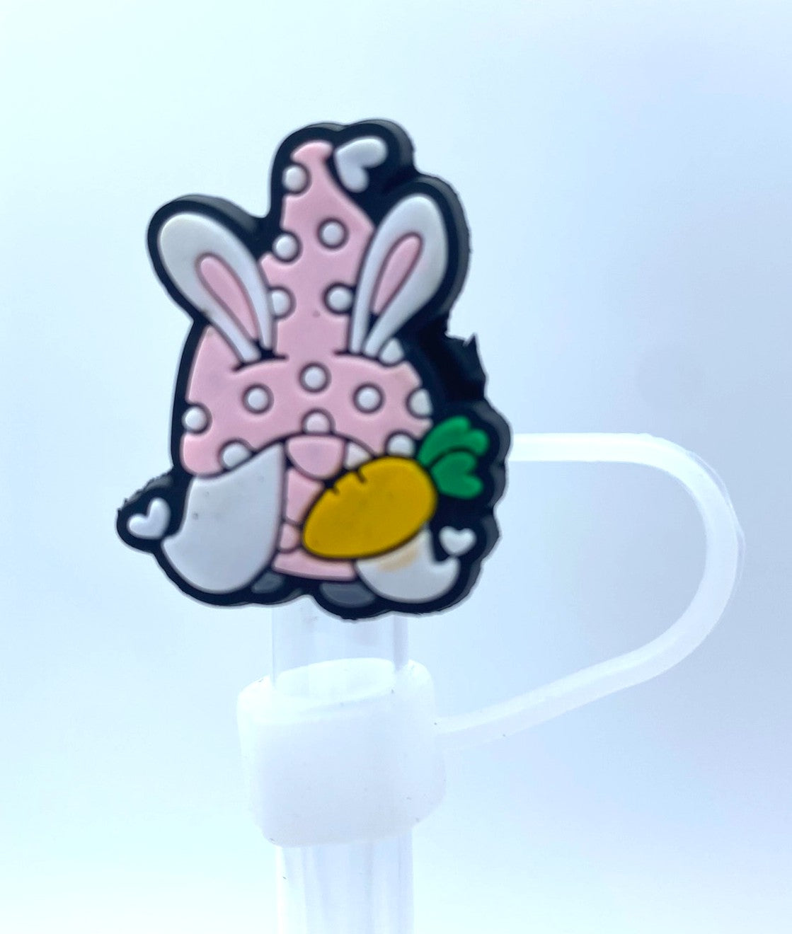 Easter Bunny Gnome Straw Topper